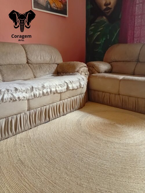 Tapete redondo sisal natural 1,5mts