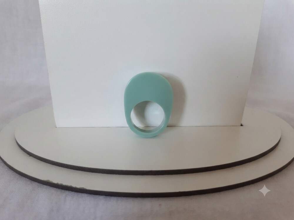 ANEL SERIE ECO FLUID EM RESINA DA RESINART ATELIÊ PIGMENTADO EM 