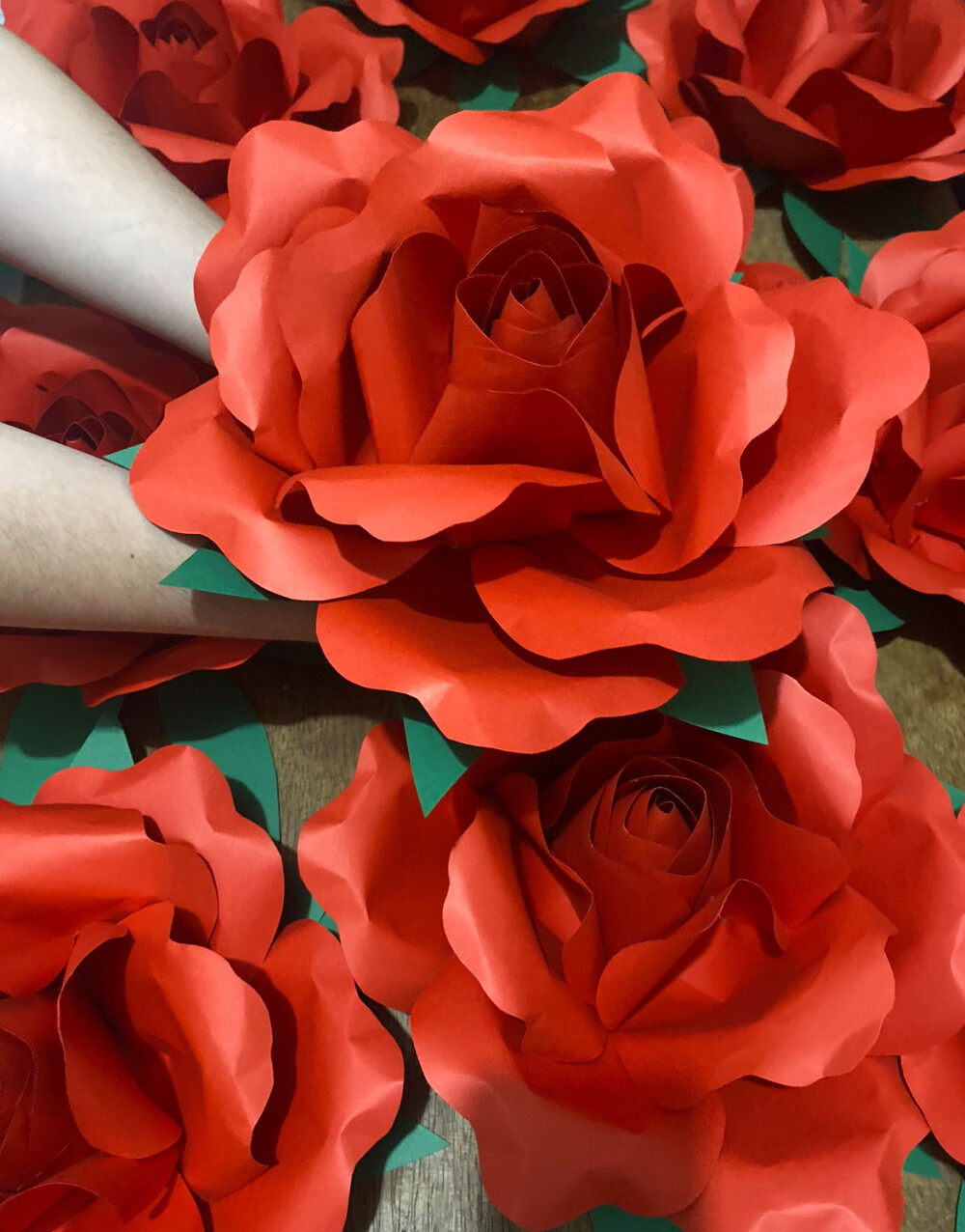 Rosas de papel