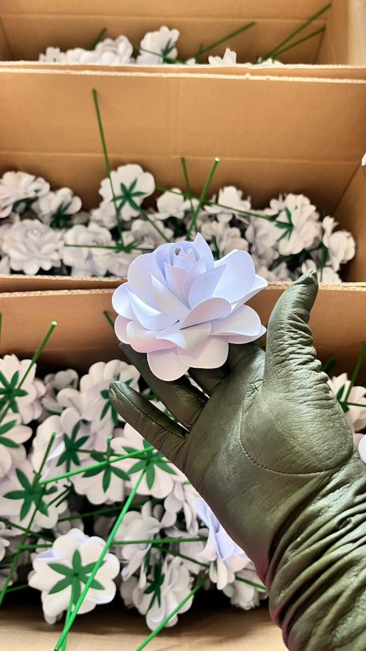 Flor em papel