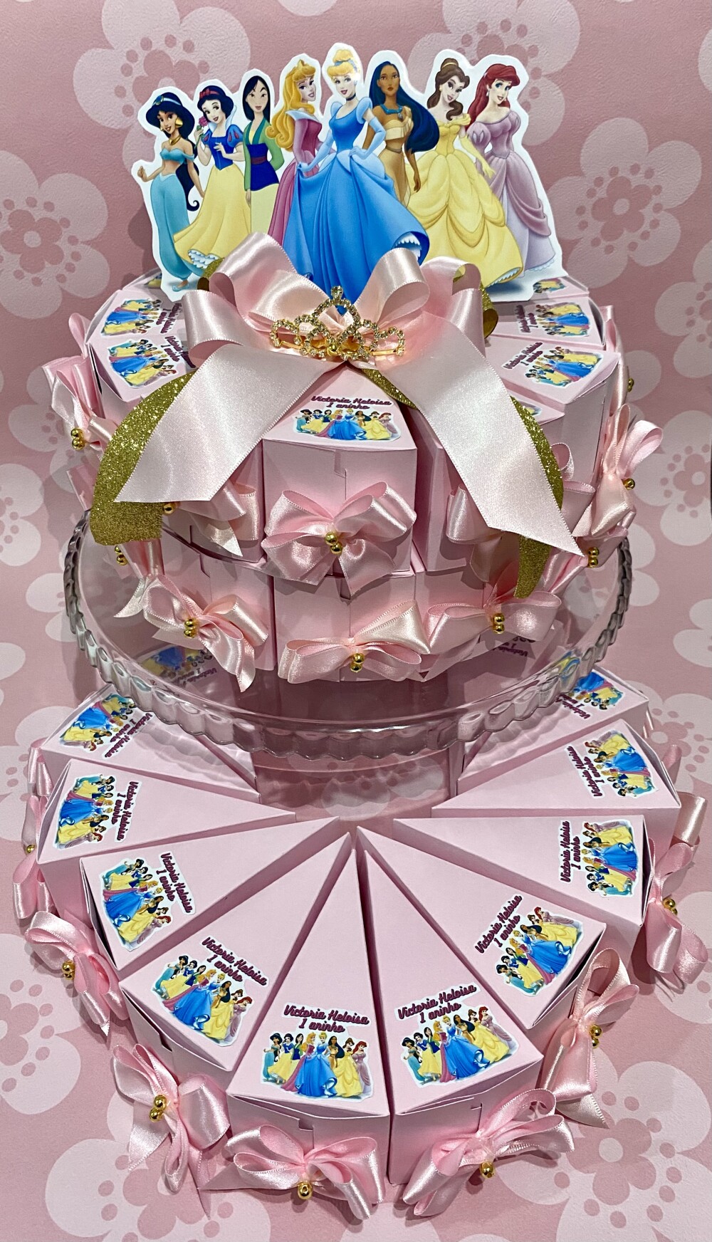 Bolo de caixas Princesas