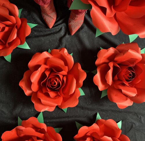 Rosas de papel