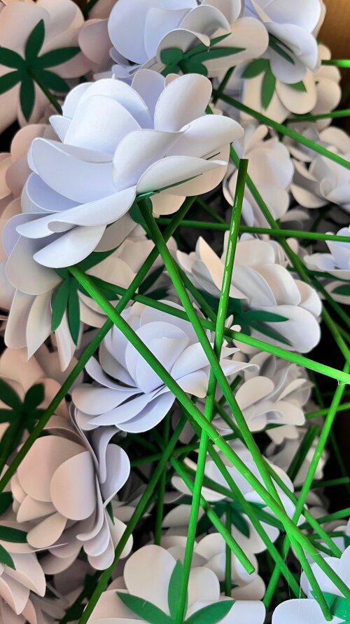 Flor em papel