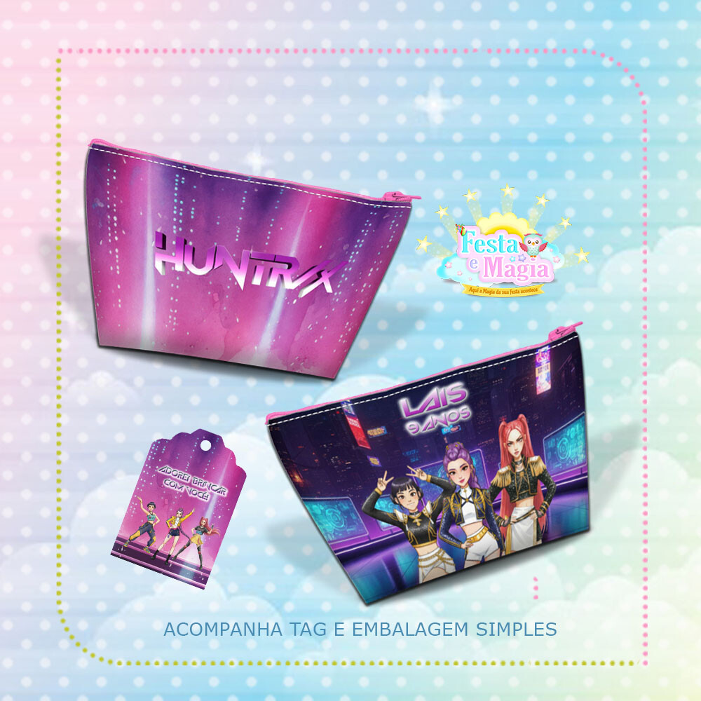 Necessaire Personalizada Guerreiras do K-Pop