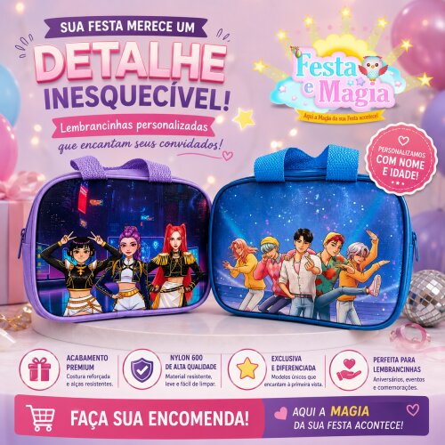 Boslinha de mão personalizada Guerreiras do K-Pop