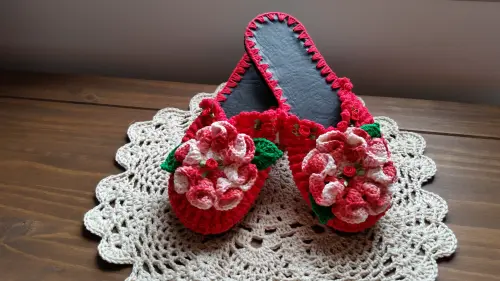 Chinelo de Quarto em Crochê