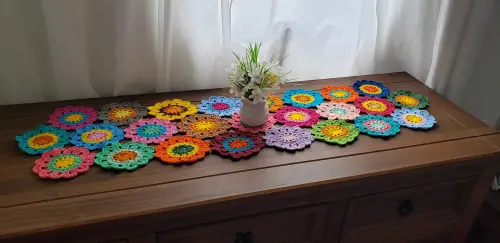 Trilho de Mesa Flores Japonesas