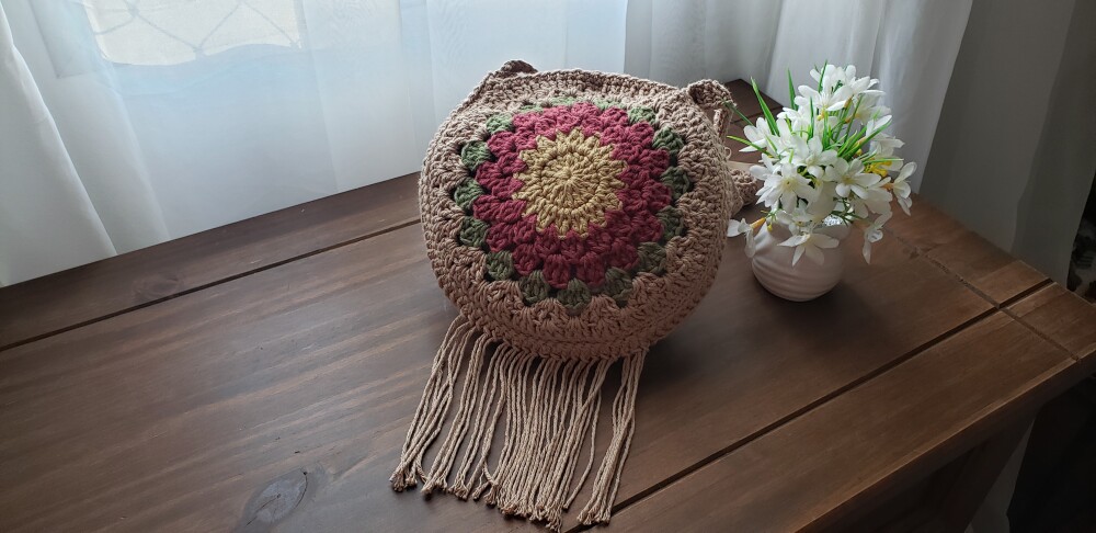 Bolsa Boho Bag( granny quadradinho da Vovó)