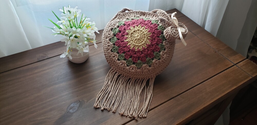 Bolsa Boho Bag( granny quadradinho da Vovó)