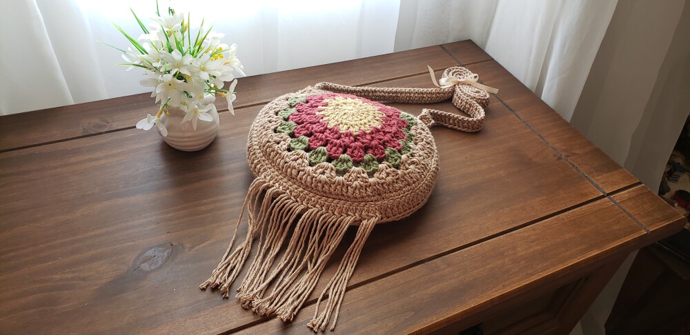 Bolsa Boho Bag( granny quadradinho da Vovó)
