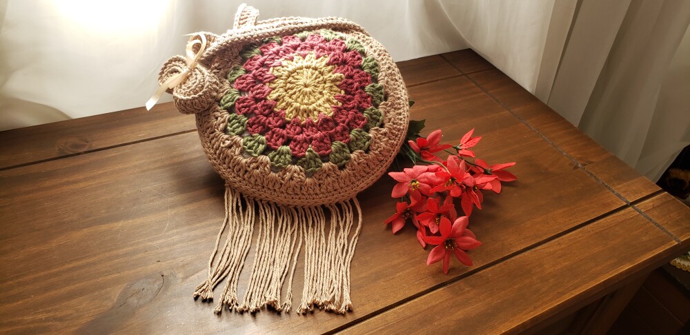 Bolsa Boho Bag( granny quadradinho da Vovó)