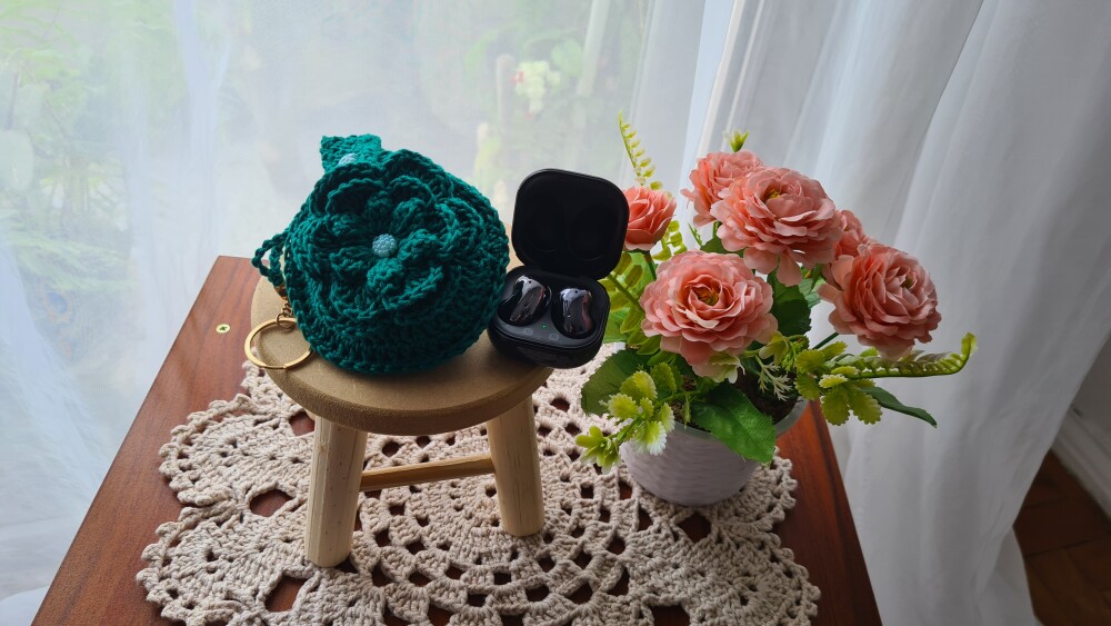 Case em crochê para Fone de ouvidos (Verde Hera)