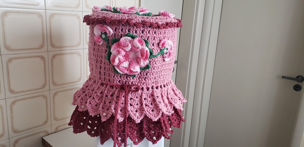 Capa para Galão de Água Mineral 10 l Rosa Quartzo