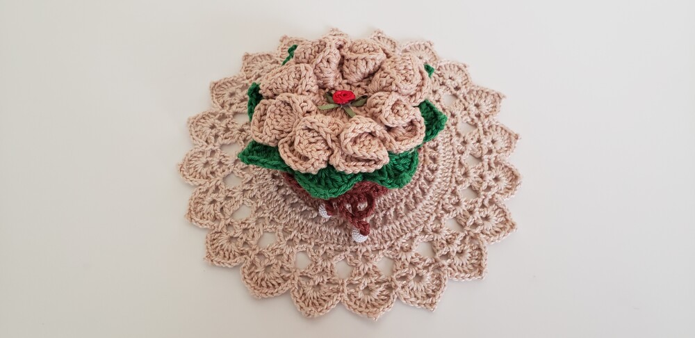 Sachê Porta Sabonete Flor Camélia