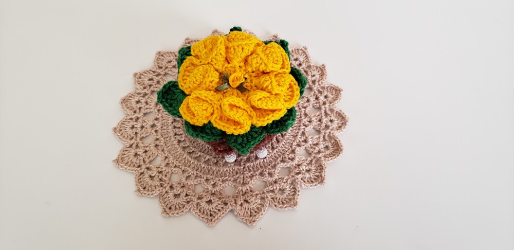 Sachê Porta Sabonete Flor Camélia
