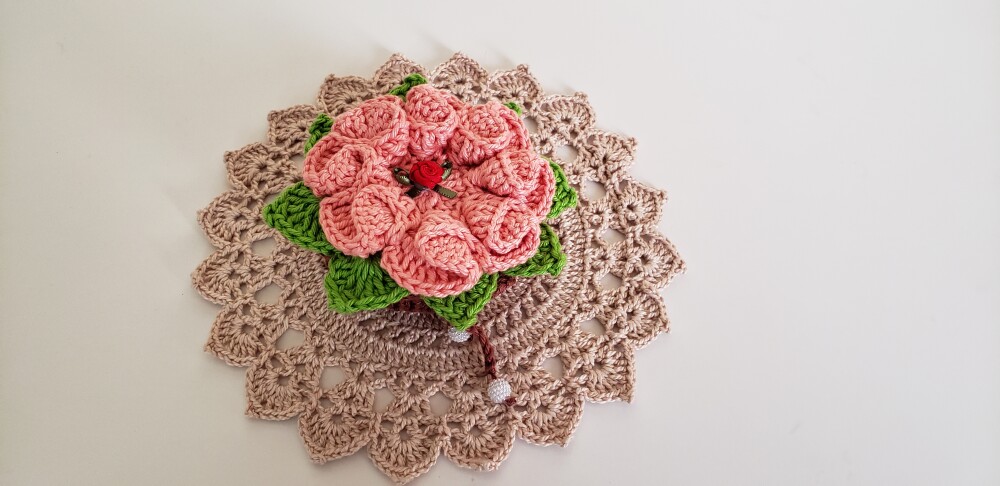 Sachê Porta Sabonete Flor Camélia