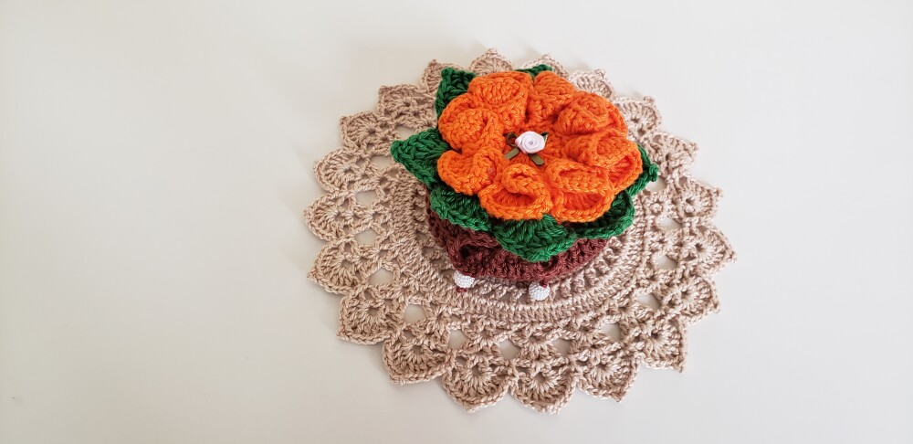 Sachê Porta Sabonete Flor Camélia