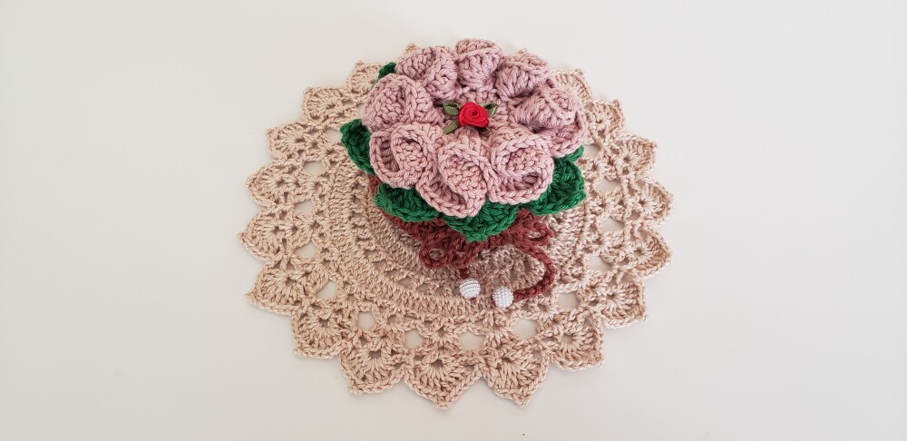 Sachê Porta Sabonete Flor Camélia