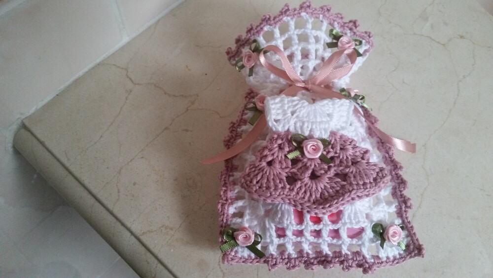 Sachê Porta Sabonete Mini Vestidinho