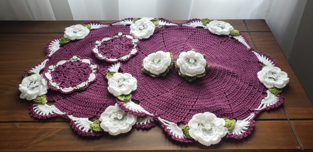 Sousplat Ternura Orquídea Flores Brancas (02 Pessoas)