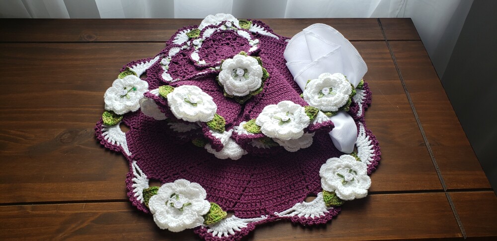 Sousplat Ternura Orquídea Flores Brancas (02 Pessoas)
