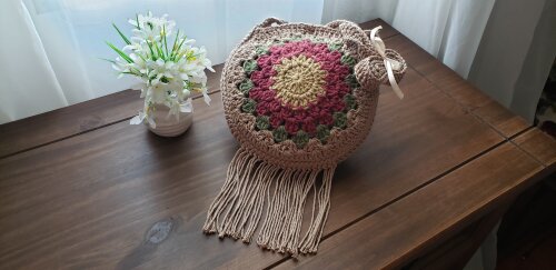 Bolsa Boho Bag( granny quadradinho da Vovó)