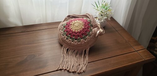 Bolsa Boho Bag( granny quadradinho da Vovó)
