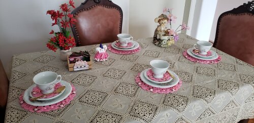 Mini Sousplat com descanso de xicara Chá (12 peças)