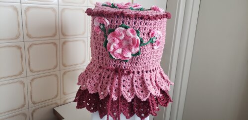 Capa para Galão de Água Mineral 10 l Rosa Quartzo