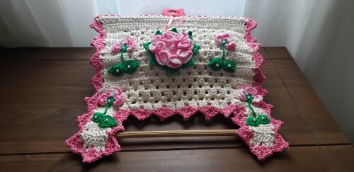 Porta Papel Toalha em Crochê