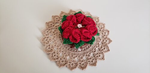 Sachê Porta Sabonete Flor Camélia
