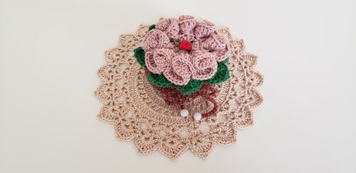 Sachê Porta Sabonete Flor Camélia
