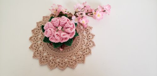 Sachê Porta Sabonete Flor Camélia