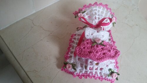 Sachê Porta Sabonete Mini Vestidinho