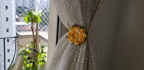 Par de Prendedores de Cortinas Cores Mesclado