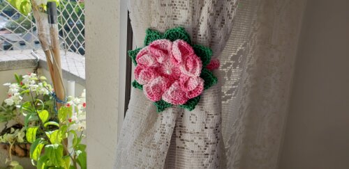 Par de Prendedores de Cortinas Cores Mesclado