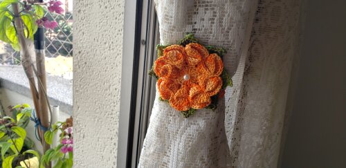 Par de Prendedores de Cortinas Cores Mesclado