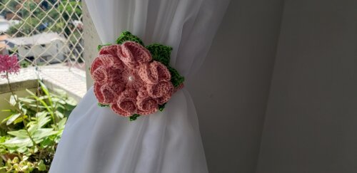 Par de Prendedores de Cortinas (Salmão)