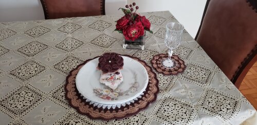 Sousplat Requinte em Crochê (02 Pessoas)