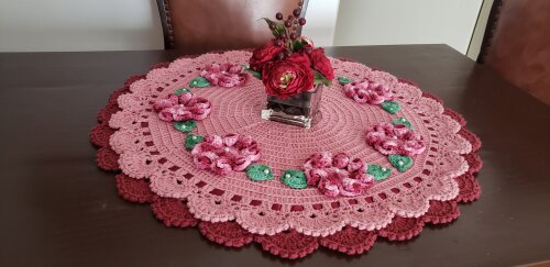 Centro de Mesa Encanto Bico Rendado Duplo