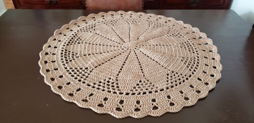 Centro de Mesa em Crochê  Caqui (70 cm)