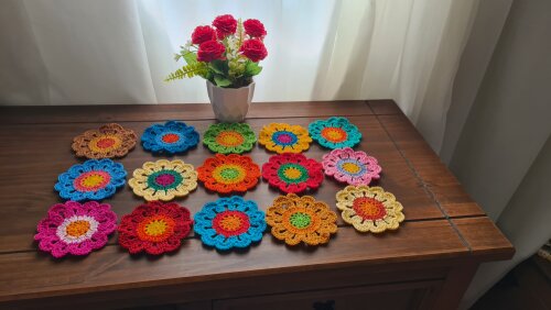 Flores Japonesas em Crochê para Customização (30 unidades)