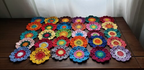 Flores Japonesas em Crochê para Customização (30 unidades)