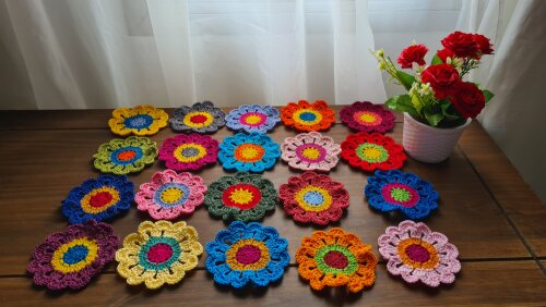 Flores Japonesas em Crochê para Customização ( 80 unidades)