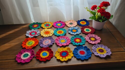 Flores Japonesas em Crochê para Customização ( 80 unidades)