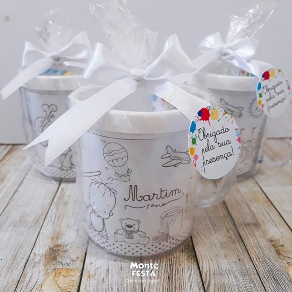 Caneca de Colorir | Aquarela