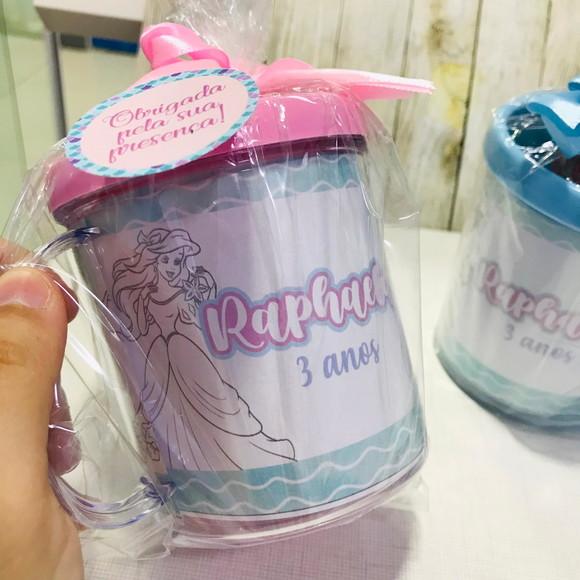 Caneca De Colorir | Pequena Sereia Ariel
