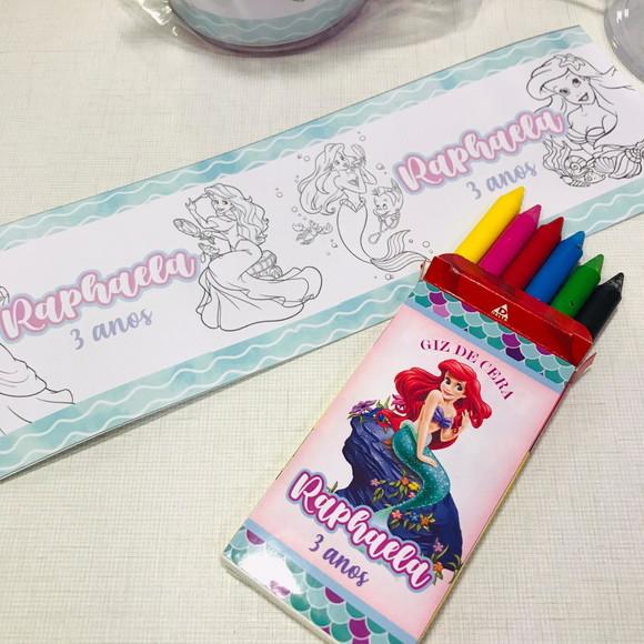 Caneca De Colorir | Pequena Sereia Ariel