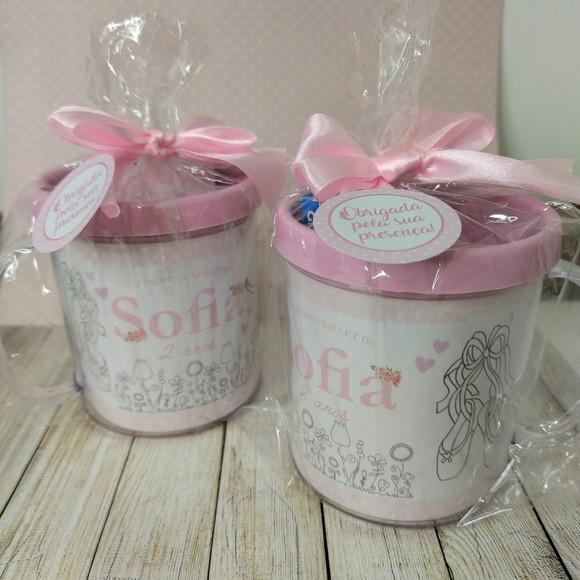 Caneca De Colorir Bailarina