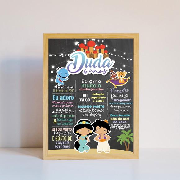 Chalkboard | Jasmine e Aladim